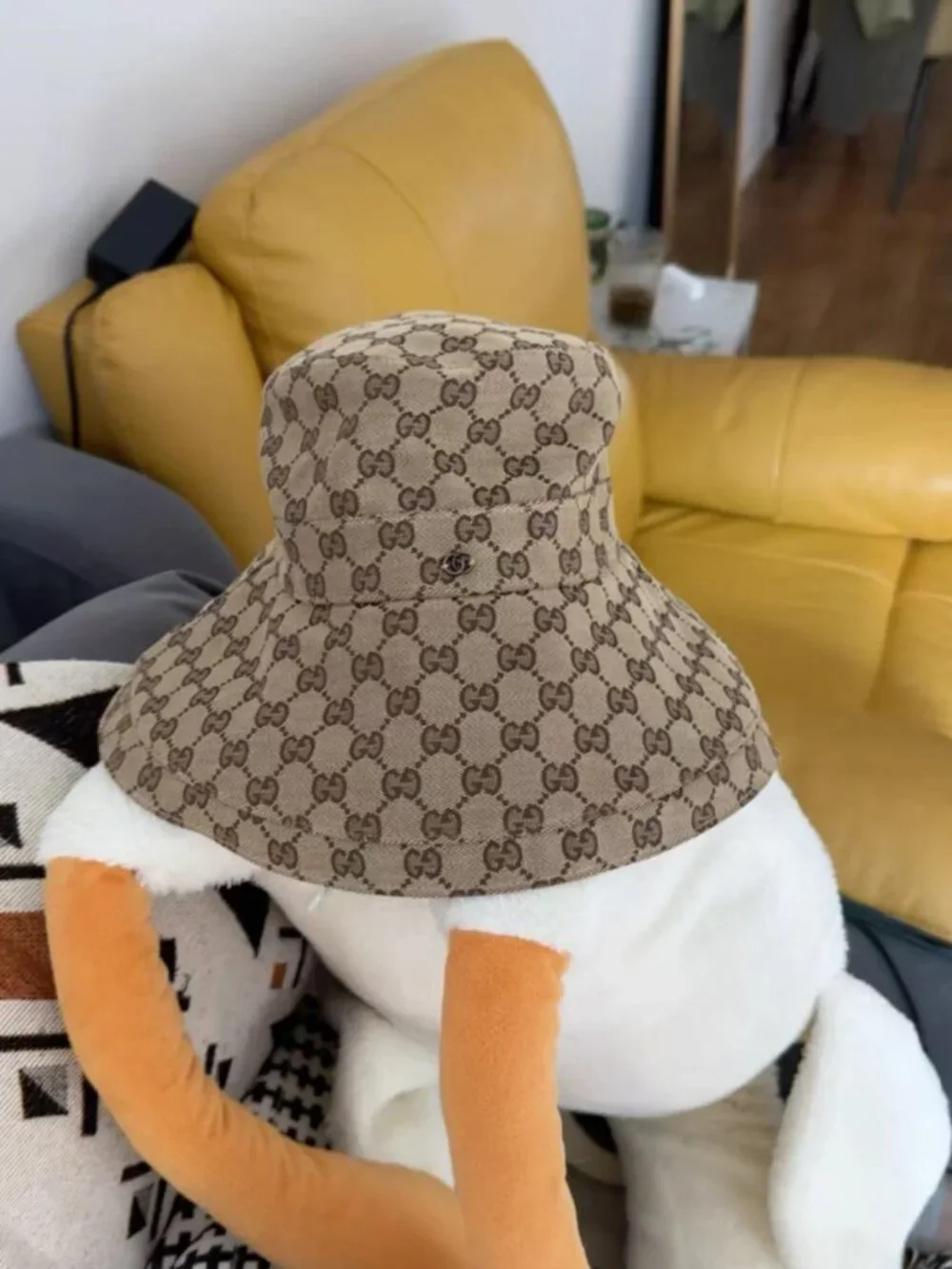 Gucci Classic All Over GG Print Canvas Fisherman Hat